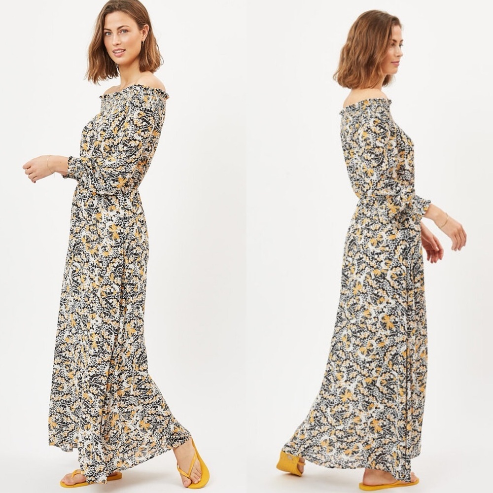Minimum Floral Long Sleeve Maxi Dress size 36 small - Picture 1 of 6